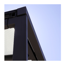 Alu-Vordach pulverbeschichtet